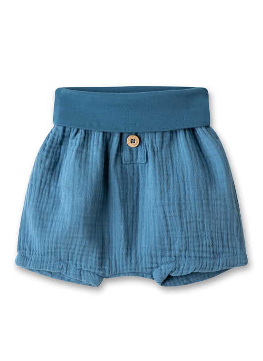 Sommer-Shorts für Babys und Kleinkinder in einem wundervollen Blauton aus Musselin von Sanetta Pure