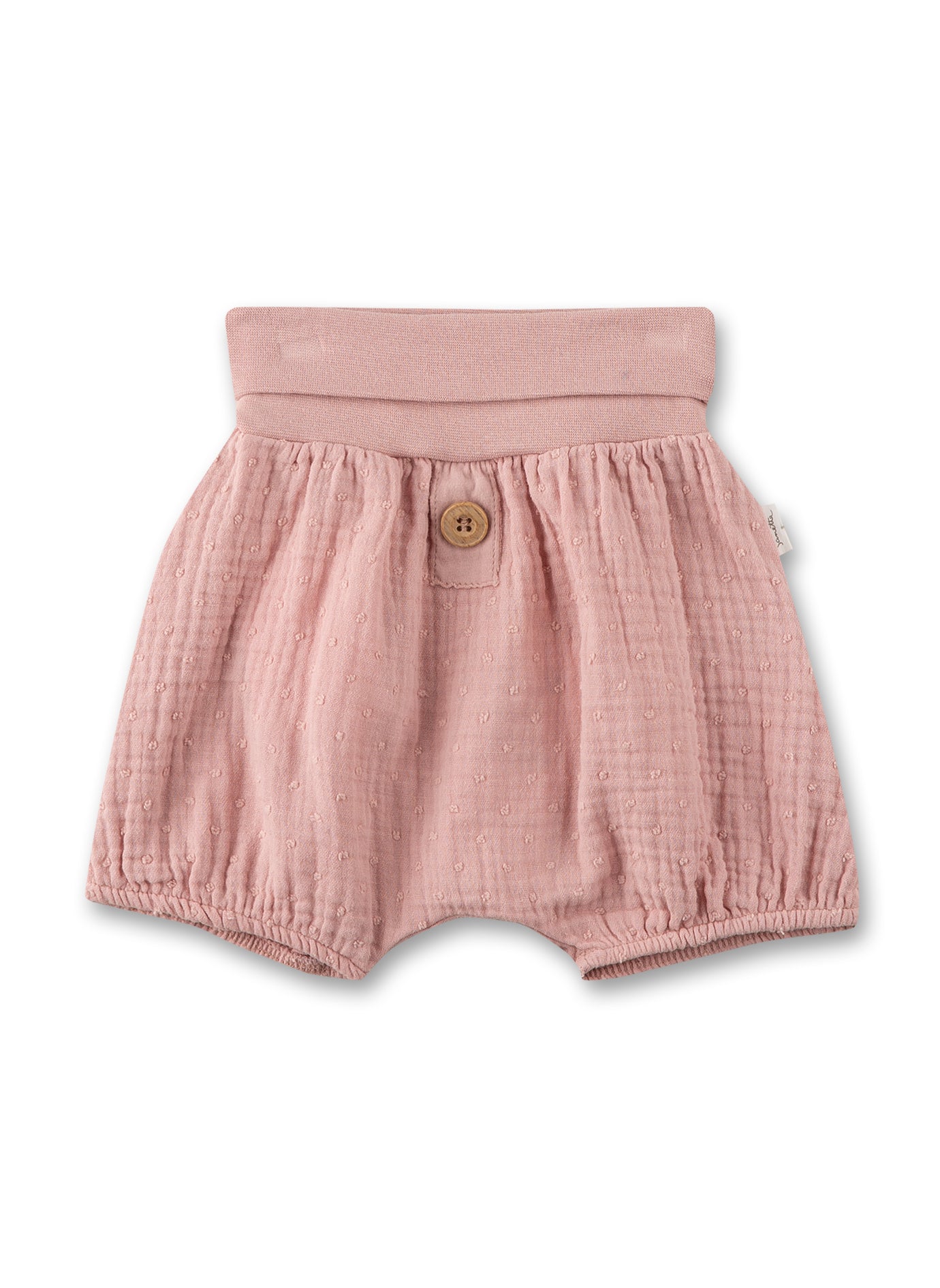 Shorts für Babys in einem wunderschönen Rosa aus Musselin von Sanetta Pure