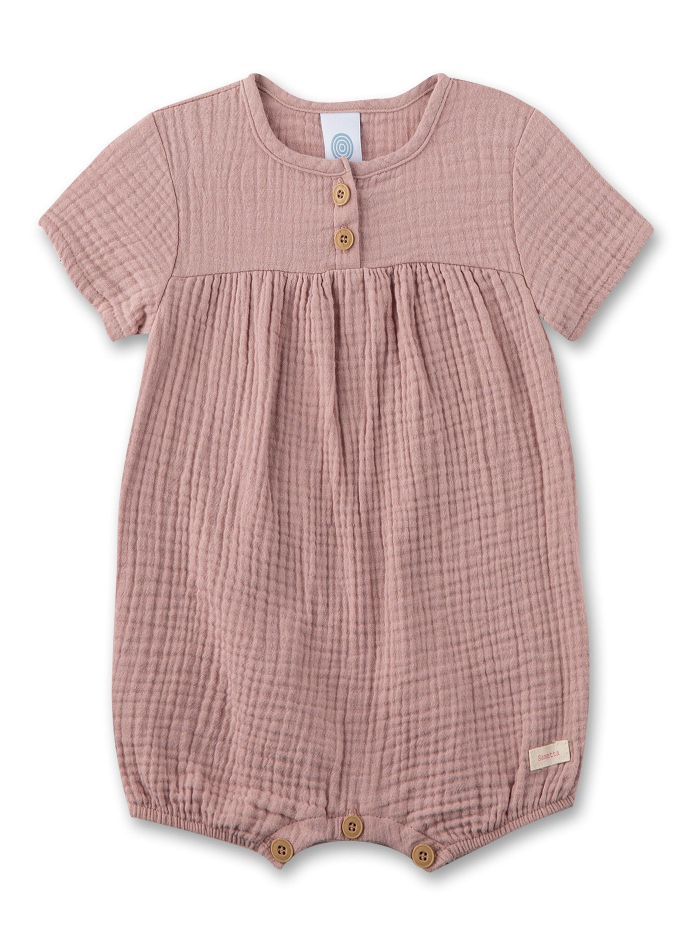 Musselin-Overall für Babys in rosa von Sanetta Pure