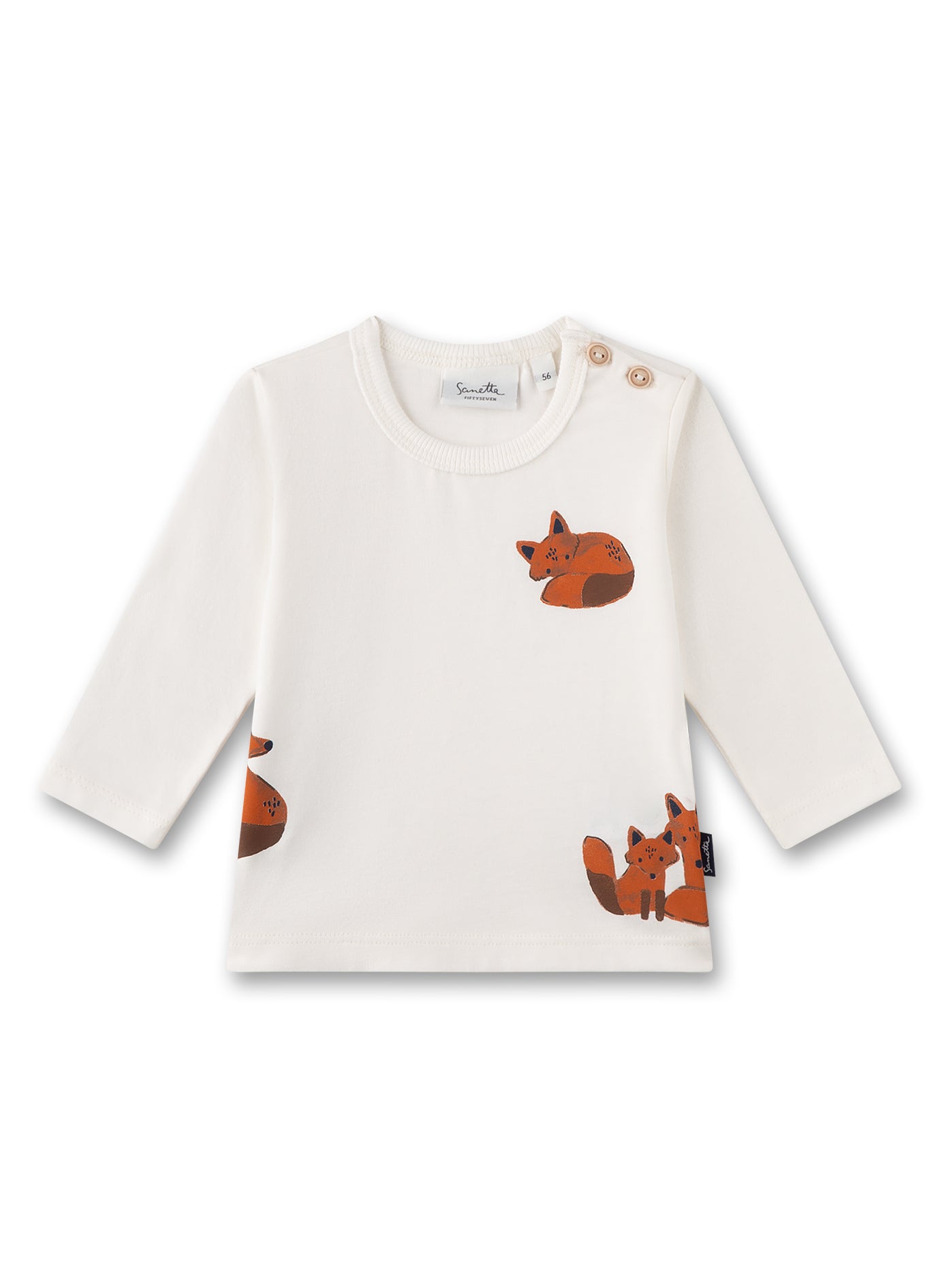 Süßes Shirt für Jungen mit Fuchs-Allover von Sanetta Fiftyseven.