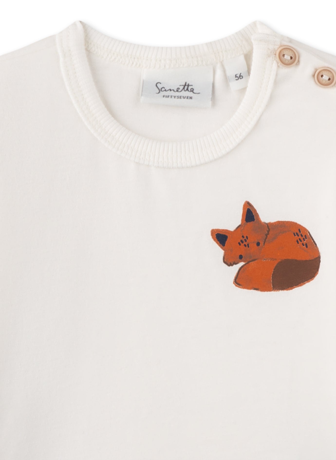 Süßes Shirt für Jungen mit Fuchs-Allover von Sanetta Fiftyseven.