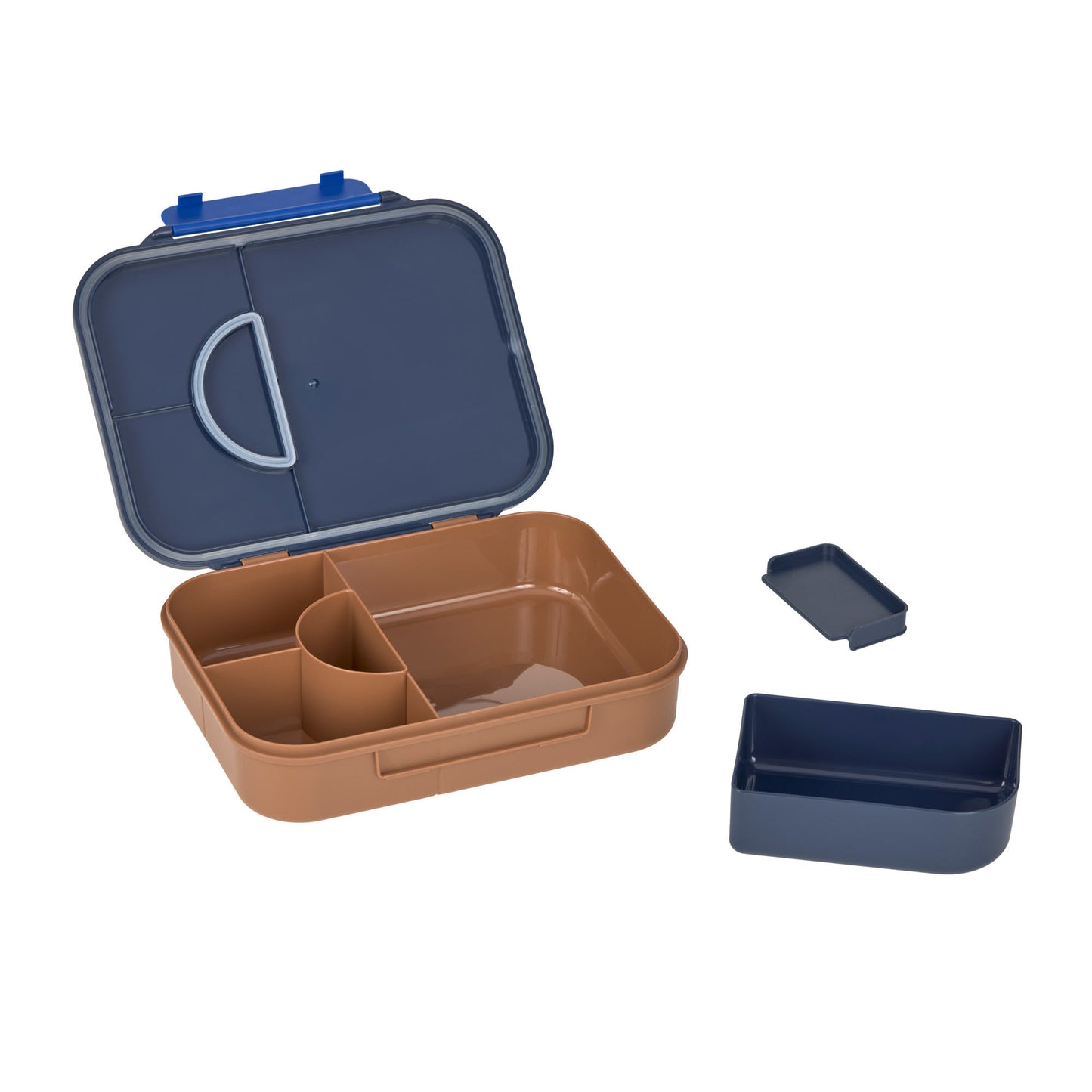 Die robuste Bento Kinder Brotdose in Smily Navy aus der Little Gang Kollektion ist BPA-frei und spülmaschinengeeignet. Mit der cleveren Innenaufteilung flexiblen Behältern gerät kein Pausensnack mehr durcheinander.