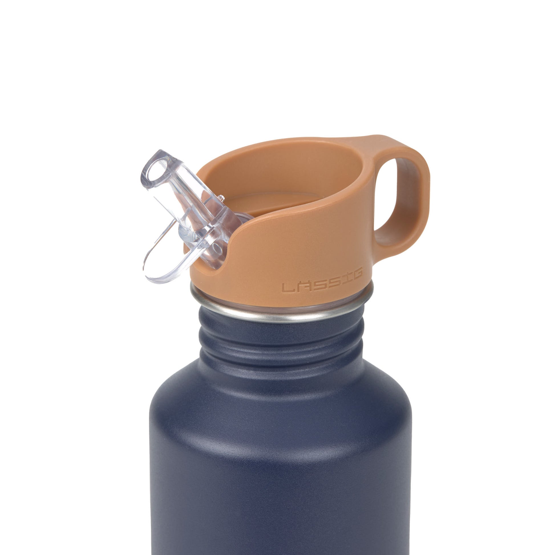 Die robuste und BPA-freie Edelstahl Kinder Trinkflasche (500 ml) in Navy mit praktischem Sportrinktverschluss aus der Little Gang Kollektion ist bruchfest, auslaufsicher und eignet sich für stille, lauwarme sowie kühle Getränke.