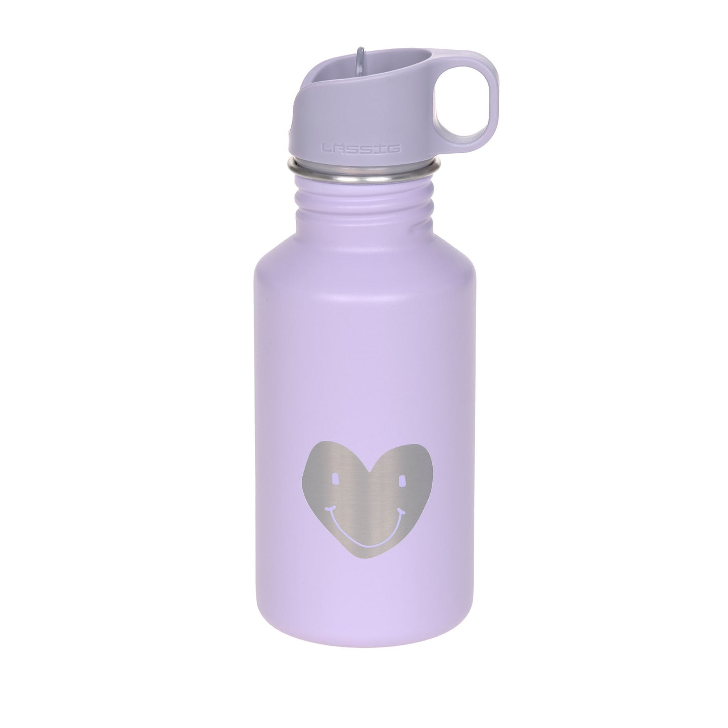 Die robuste und BPA-freie Edelstahl Kinder Trinkflasche (500 ml) in Heart Lilac mit praktischem Sportrinktverschluss aus der Little Gang Kollektion ist bruchfest, auslaufsicher und eignet sich für stille, lauwarme sowie kühle Getränke.